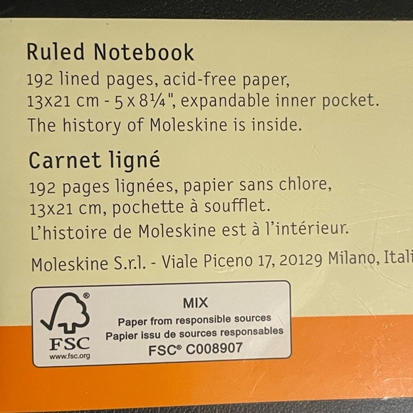 Moleskin Classic Collection Ruled Notebook Set Of 3 New Sealed - Picture 7 of 12